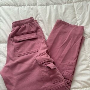 Garage Dusty Pink Cargo Joggers